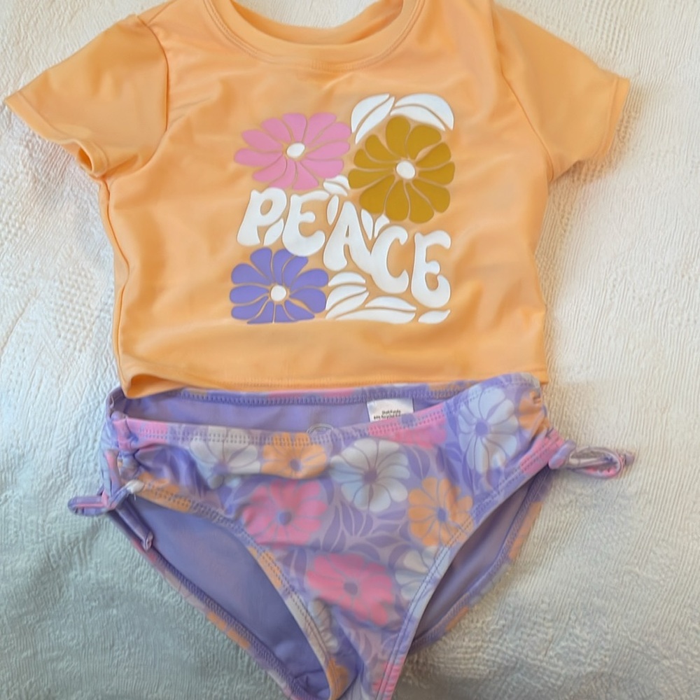 Colorful Kids' Swimsuit Set - Picture 2 of 9